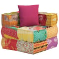 Miniatyrbillede 11 af 11: vidaXL modulsofa med pude stof patchwork
