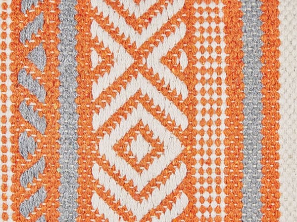 Prydnadskudde Flerfärgad Bomull 30 x 50 cm Dekorativ Kudde Geometriskt Mönster Boho Design