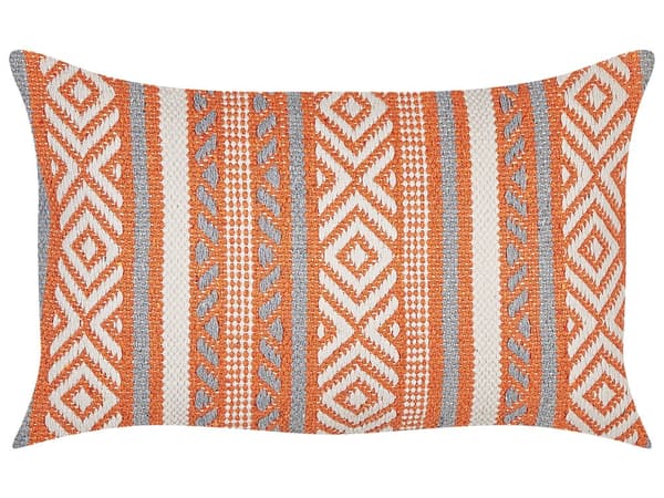 Prydnadskudde Flerfärgad Bomull 30 x 50 cm Dekorativ Kudde Geometriskt Mönster Boho Design