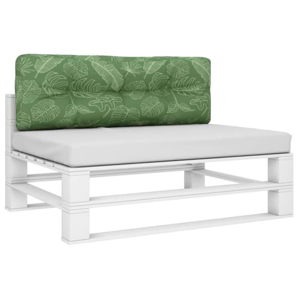 vidaXL Palldyna bladmönster 120x40x12 cm tyg
