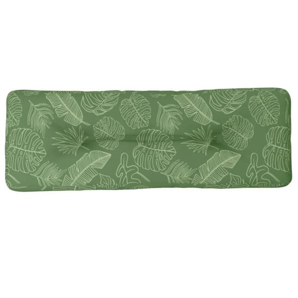 vidaXL Palldyna bladmönster 120x40x12 cm tyg