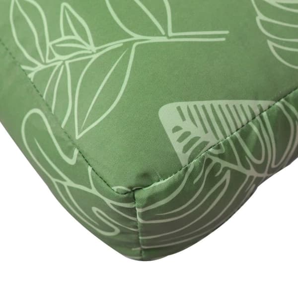 vidaXL Palldyna bladmönster 120x40x12 cm tyg