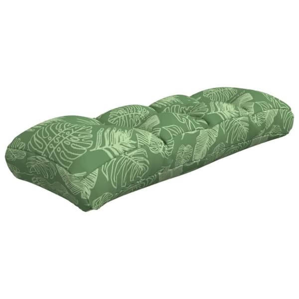 vidaXL Palldyna bladmönster 120x40x12 cm tyg