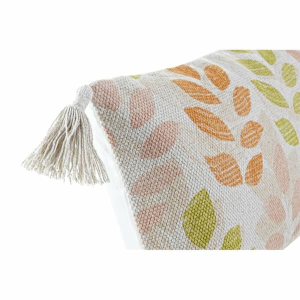 Kudde DKD Home Decor 60 x 10 x 30 cm Beige Multicolour Virágok