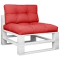 Miniatyrbillede 3 af 10: vidaXL pallehynder 2 stk. stof rød