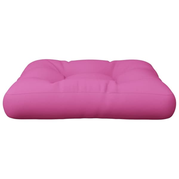 vidaXL pallehynde 60x60x12 cm stof pink