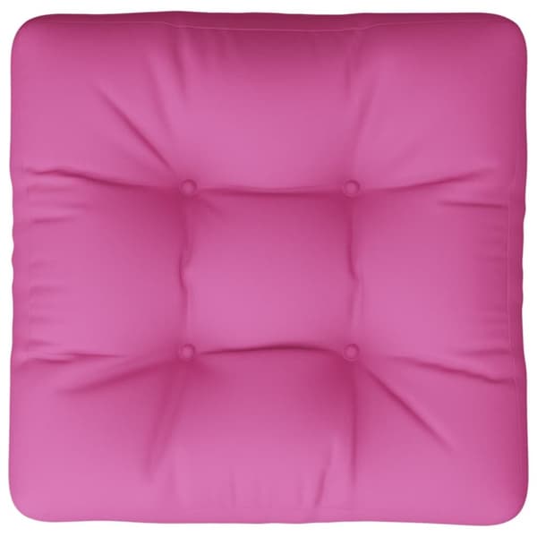 vidaXL pallehynde 60x60x12 cm stof pink