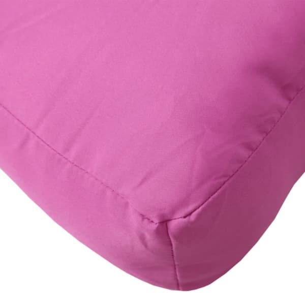 vidaXL pallehynde 60x60x12 cm stof pink