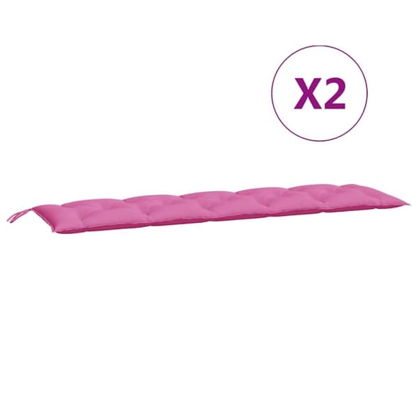 vidaXL hynder til havebænk 2 stk. oxfordstof pink