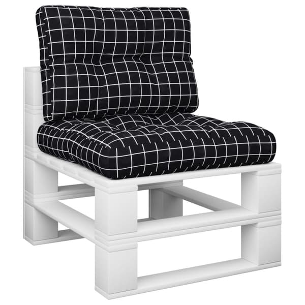 vidaXL pallehynder 2 stk. stof ternet sort