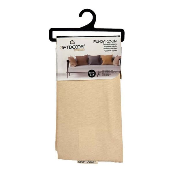 Kuddfodral Kräm Beige 45 x 0,5 x 45 cm 60 x 0,5 x 60 cm - 60 x 60 cm