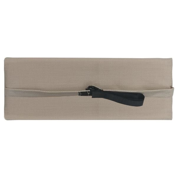 vidaXL Nackstöd till solstol taupe 40x7,5x15 cm textilene