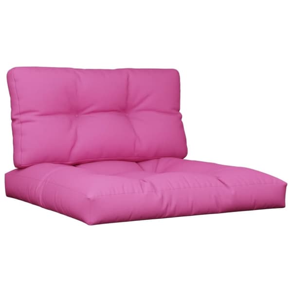 vidaXL Palldynor 2 st rosa tyg