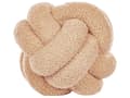 Miniatyrbilde 4 av 6: Sett med 2 dekorative puter beige Boucle knutepute 19 x 19 cm Decor Accessories