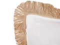Miniatyrbilde 6 av 7: 2 Puter Beige Svart Polyester Cover 45 x 45 cm Boho Print Dekorative Tassels Stue Dekorasjon
