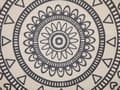 Miniatyrbilde 7 av 7: 2 Puter Beige Svart Polyester Cover 45 x 45 cm Boho Print Dekorative Tassels Stue Dekorasjon