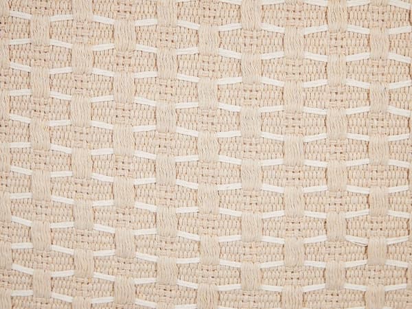 Set med 2 st Prydnadskuddar Ljusbeige 25 x 45 cm Geometriskt Mönster Tofsar Avtagbart Överdrag med Fyllning Vardagsrum