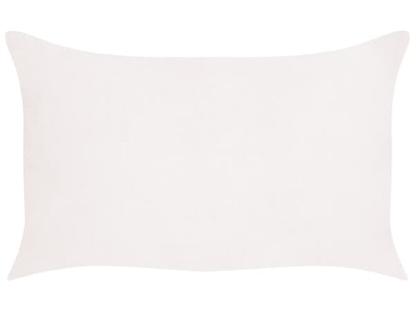 Set med 2 Prydnadskuddar Off-White Manchester 47 x 27 cm Randigt Mönster Modern Design Dekorationskuddar