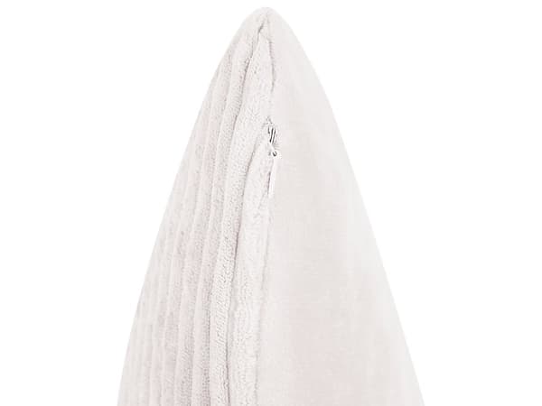 Set med 2 Prydnadskuddar Off-White Manchester 47 x 27 cm Randigt Mönster Modern Design Dekorationskuddar