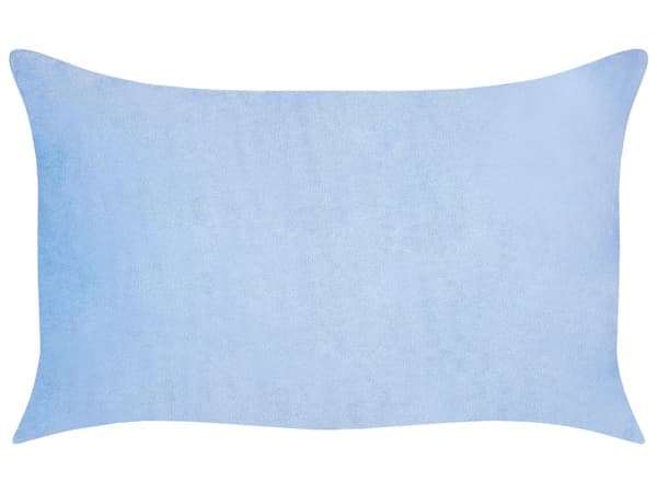 Set med 2 Prydnadskuddar Blå Manchester 47 x 27 cm Randigt Mönster Modern Design Dekorationskuddar