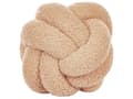 Miniatyrbild 5 av 6: Set med 2 Dekorativa Kuddar Beige Boucle Knot Kudde 19 x 19 cm Dekor Accessoarer