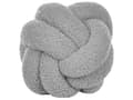 Miniatyrbild 4 av 5: Dekorativ Kudde Grå Boucle Knot Kudde 19 x 19 cm Dekor Accessoarer