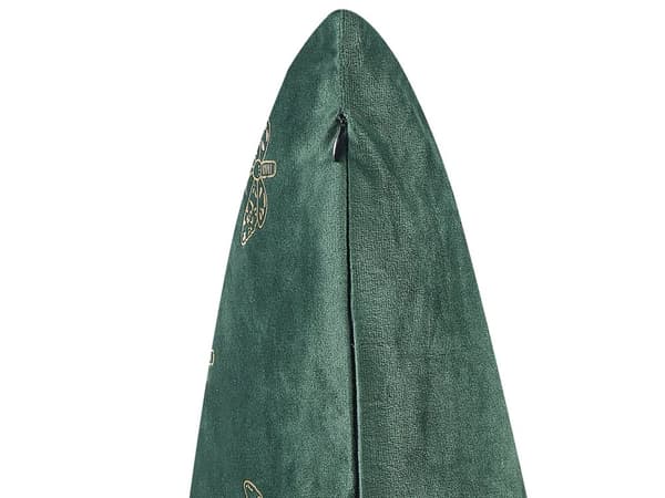 Set med 2 Prydnadskuddar Grön Sammet 45 x 45 cm Kudde Fjärilsmönster Avtagbara Fodral med Fyllning