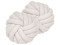 Miniatyrbild 1 av 6: Set med 2 Prydnadskuddar Vit Bouclé 31 x 31 cm Virvelknut Fluffig Dekorativ Modern Vardagsrum Sovrum