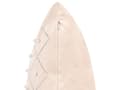 Miniatyrbild 6 av 7: Set om 2 kuddar Beige Sammet 45 x 45 cm med Dekorativa Element Glamour Modernt Vardagsrum Sovrum
