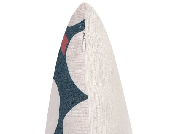 Set med 2 kuddar Flerfärgade Linne Bomull Polyester 45 x 45 cm Kuddar Avtagbara Överdrag Dragkedja Modern Traditionell Vardagsrum