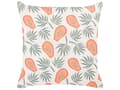 Miniatyrbild 4 av 7: 2 Prydnadskuddar Orange och Grön Polyester 45 x 45 cm Papaya Print Fyrkantig Modern Vår Sommar Tillbehör Vardagsrum Sovrum