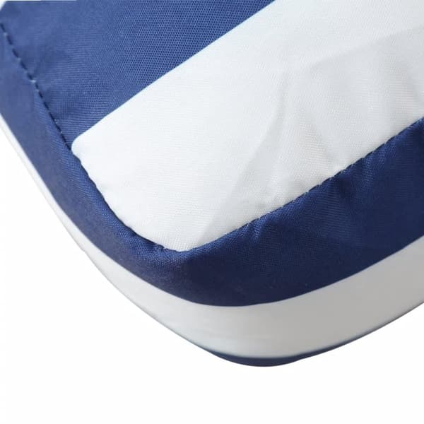 vidaXL Palldyna blå&vit randig 50x50x12 cm tyg