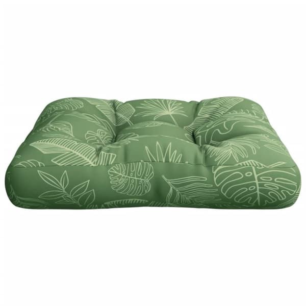 vidaXL pallehynde 50x50x12 cm stof bladmønster