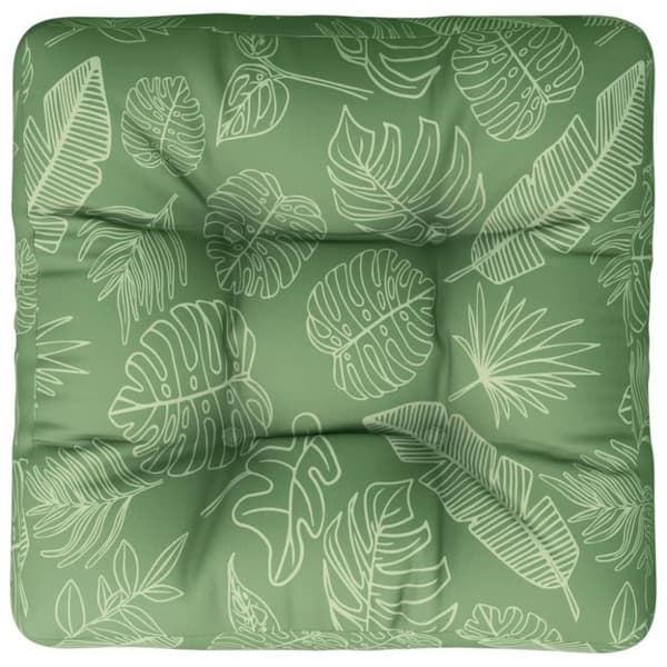 vidaXL pallehynde 50x50x12 cm stof bladmønster