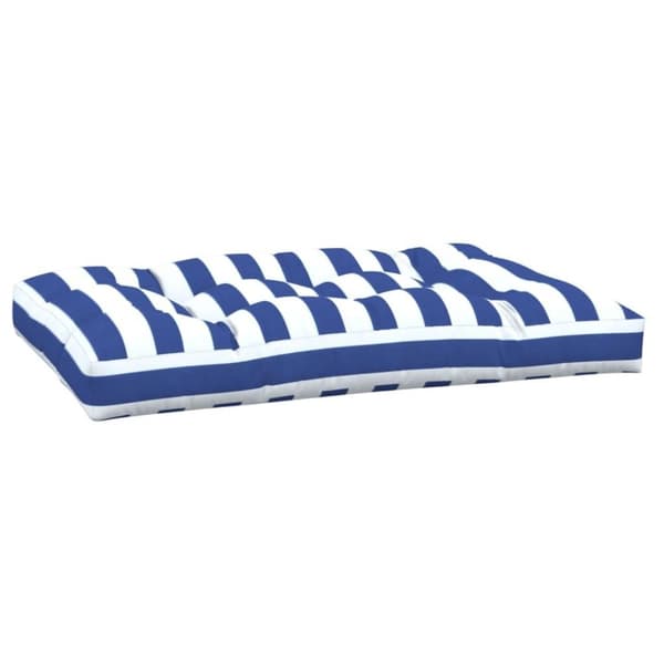 vidaXL Palldyna blå&vit randig 120x80x12 cm tyg