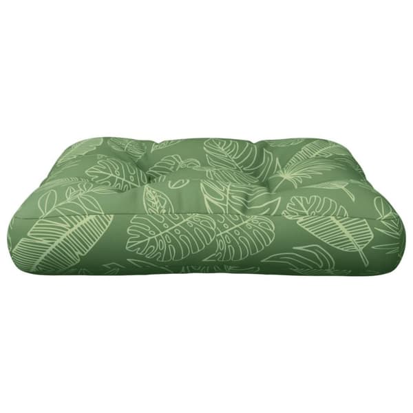 vidaXL pallehynde 60x60x12 cm stof bladmønster