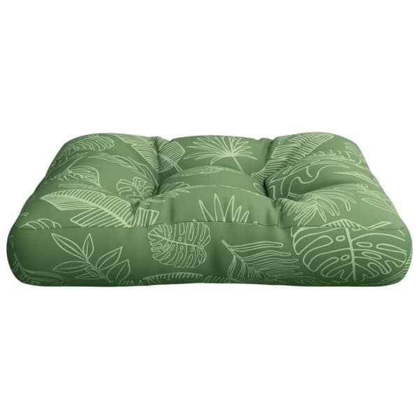 vidaXL pallehynde 60x60x12 cm stof bladmønster