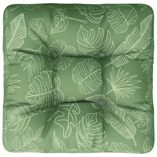 vidaXL pallehynde 60x60x12 cm stof bladmønster