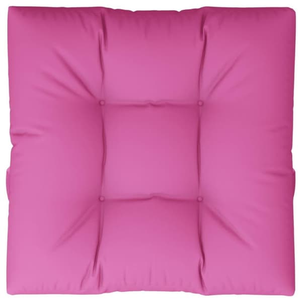 vidaXL pallehynde 80x80x12 cm stof pink