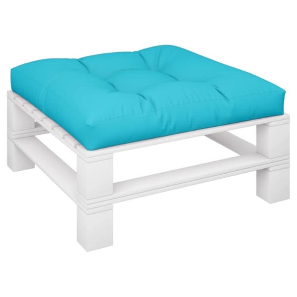 vidaXL pallehynde 80x80x12 cm stof turkis