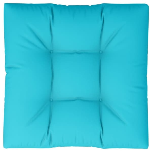 vidaXL pallehynde 80x80x12 cm stof turkis