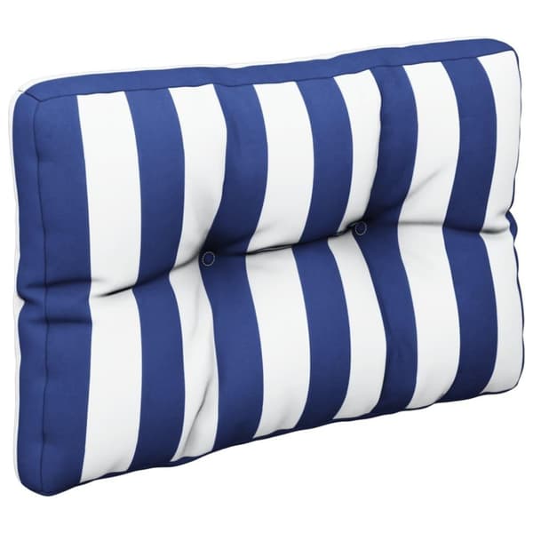 vidaXL Palldyna blå&vit randig 50x40x12 cm tyg
