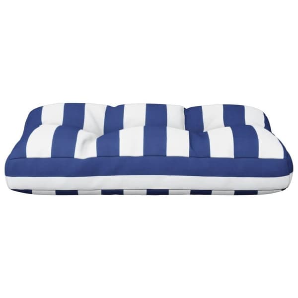 vidaXL Palldyna blå&vit randig 50x40x12 cm tyg