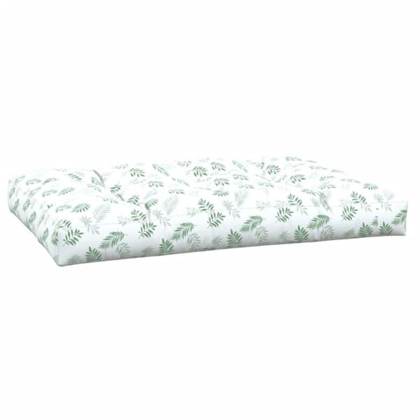 vidaXL Palldyna bladmönster 120x80x12 cm tyg