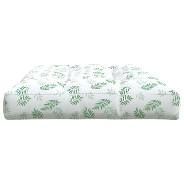vidaXL Palldyna bladmönster 120x80x12 cm tyg