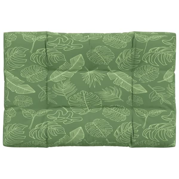 vidaXL Palldyna bladmönster 120x80x12 cm tyg
