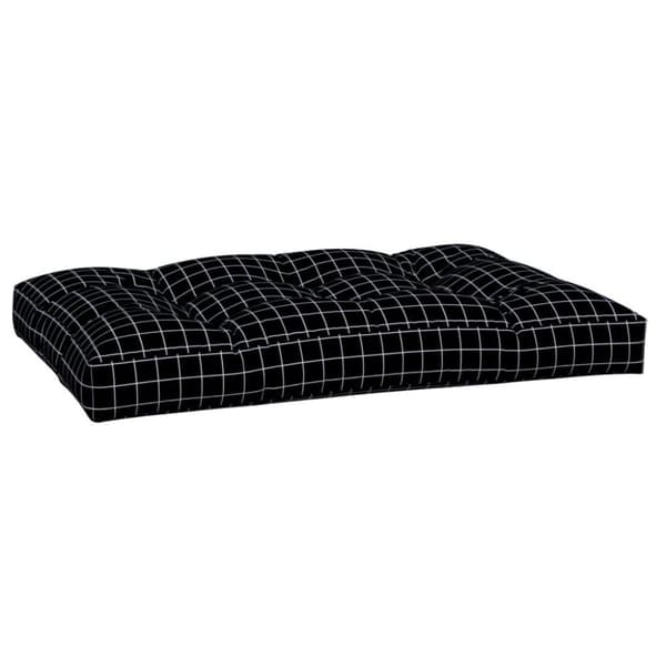 vidaXL pallehynde 120x80x12 cm stof ternet sort