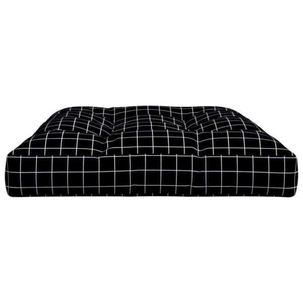 vidaXL pallehynde 120x80x12 cm stof ternet sort