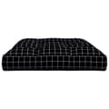 Miniatyrbillede 6 af 9: vidaXL pallehynde 120x80x12 cm stof ternet sort