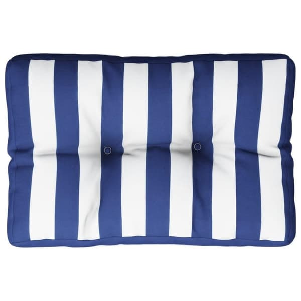 vidaXL Palldyna blå&vit randig 60x40x12 cm tyg